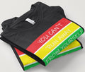 Reggae-Inspired Song Lyrics Design "You can't run away from yourself"- Black Short Sleeve