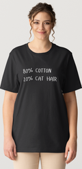 80_20 (CAT HAIR) Design - Black or Gray Short Sleeve