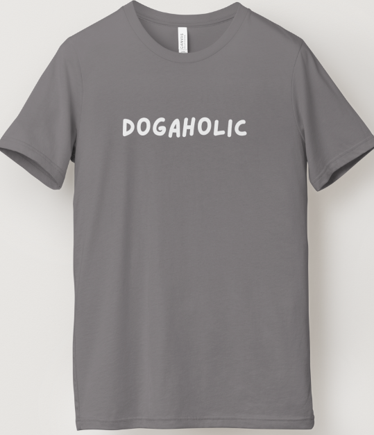 Dogaholic Design - Gray or Black Short Sleeve
