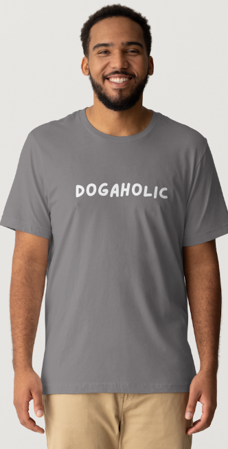 Dogaholic Design - Gray or Black Short Sleeve