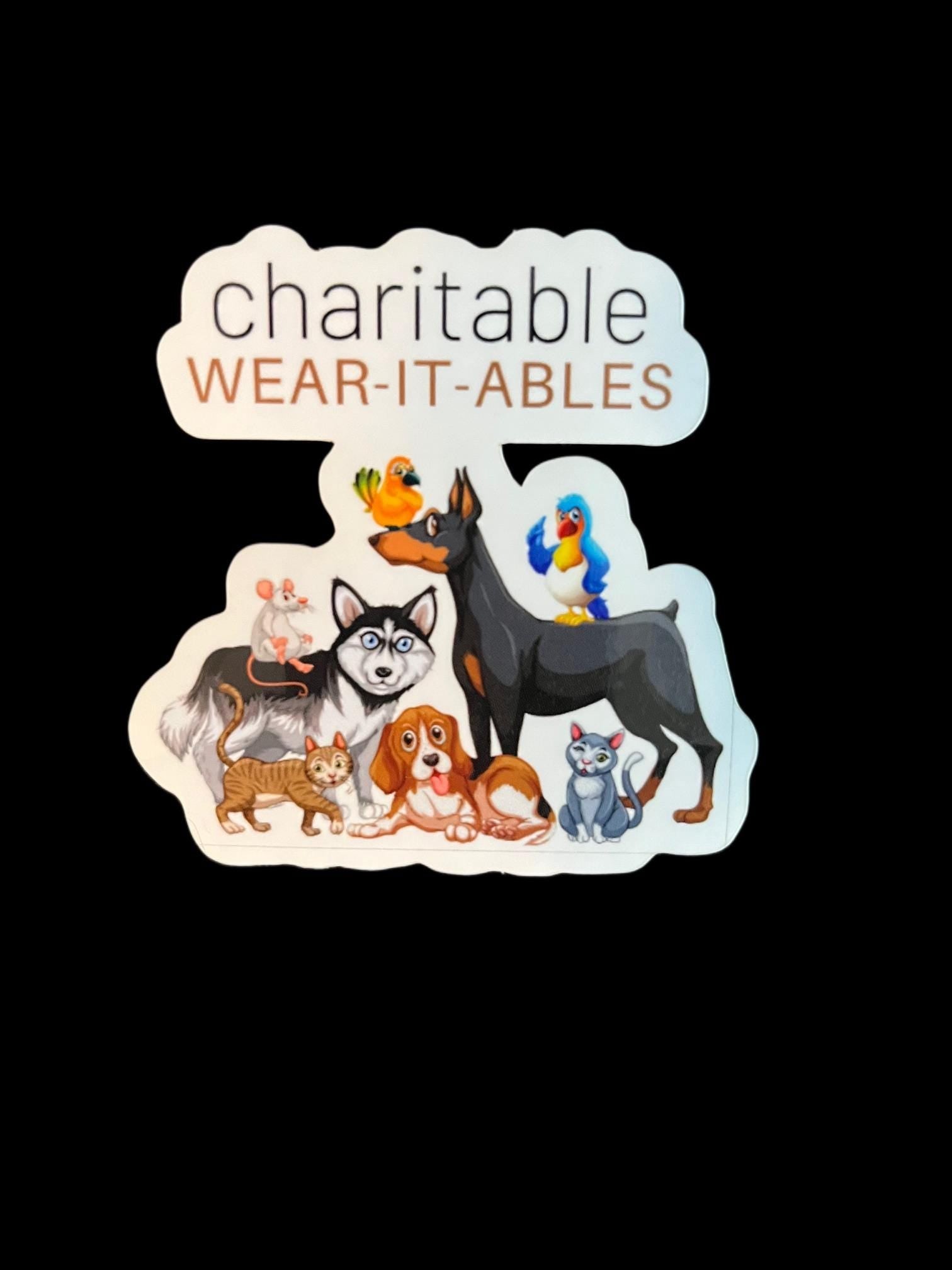 12 Pack Stickers (multiple animals) - Charitable Wear-IT-ables